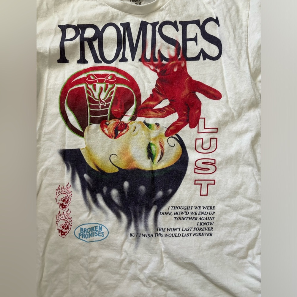 Broken Promises Lust Graphic Short Sleeve Tee Medium View 4